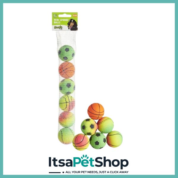 Simply Pet Sponge Balls for Dogs
