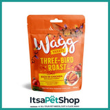Wagg Festive Dog Treats - Christmas Cookies Rich in Chicken with Cinnamon, Christmas Dinner Rich in Turkey with Gravy, Three-Bird Roast Rich in Chicken