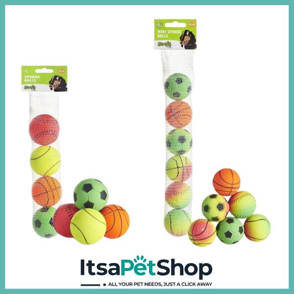 Simply Pet Sponge Balls for Dogs