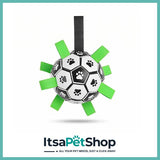 Interactive Dog Football – Bite-Resistant Football Toy with Grab Tabs for Training & Play