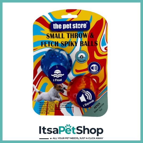 The Pet Store Small Throw & Fetch Spiky Balls