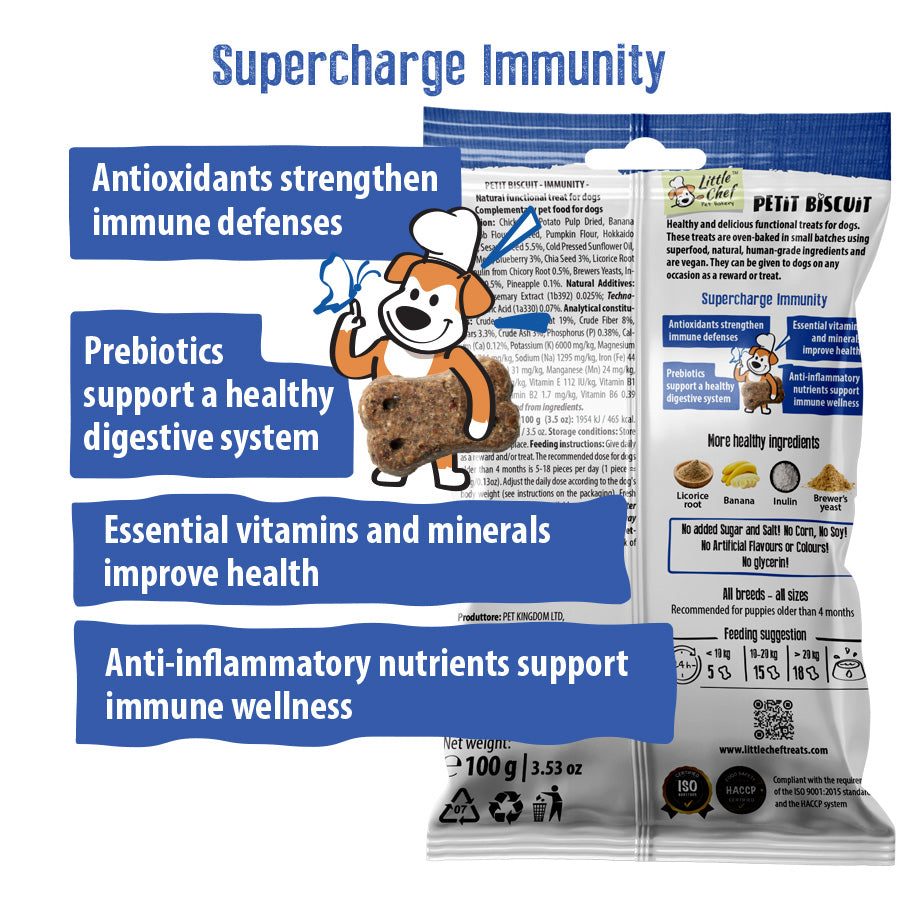 Vegan Natural Functional treat for dogs – Grain Free IMMUNITY