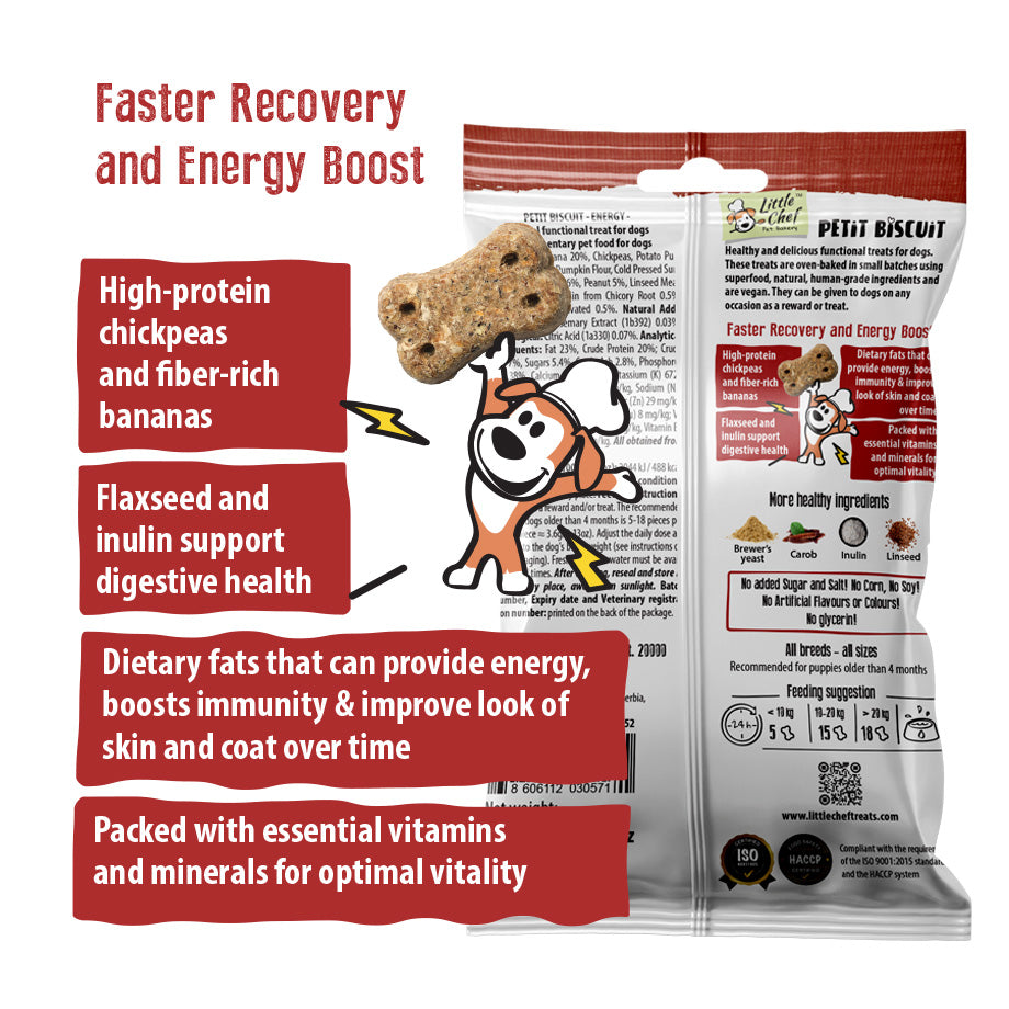 Vegan Natural Functional treat for dogs – Grain Free ENERGY