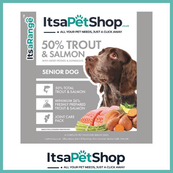 2KG Grain Free Dog Food Salmon with Trout Sweet Potato & Asparagus Recipe