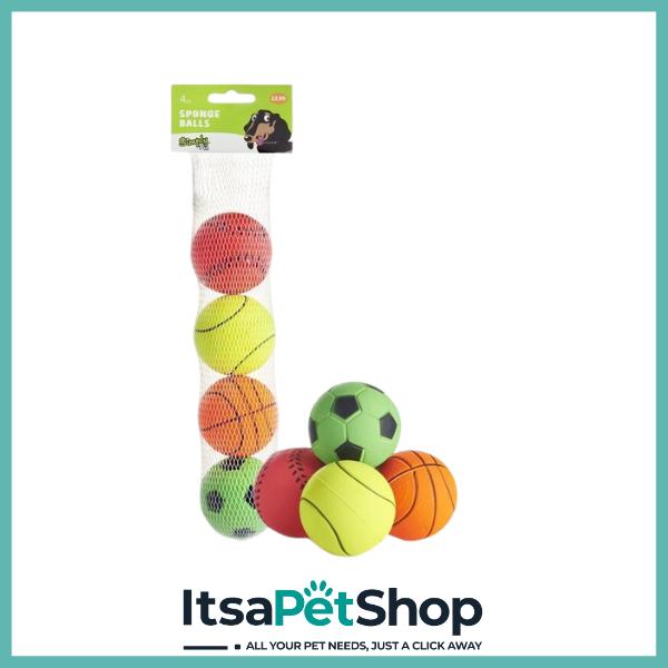 Simply Pet Sponge Balls for Dogs