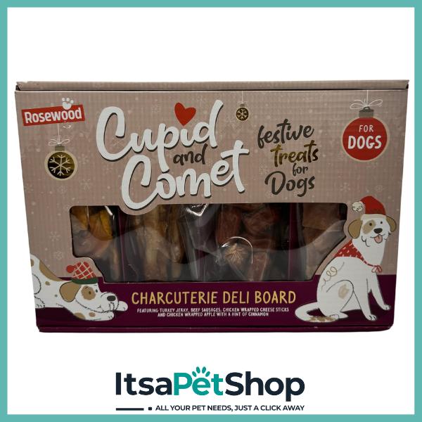 Cupid and Comet Charcuterie Deli Board for Dogs