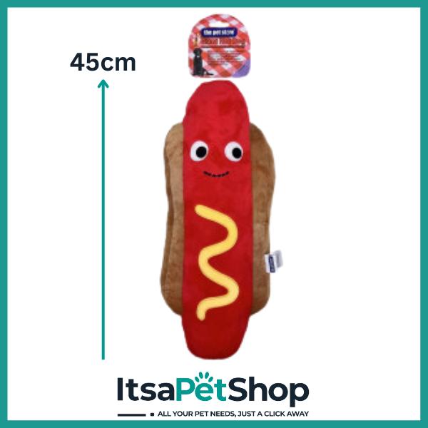 The Pet Store Giant Hot Dog Dog Toy for Dogs - Perfect for Summer Fun