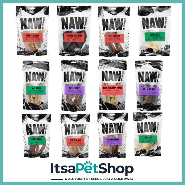 Naw Treats for Dogs - Delicious flavours for Your Canine Companion. They'll be barking for more.