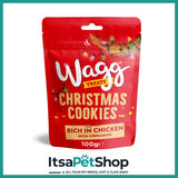 Wagg Festive Dog Treats - Christmas Cookies Rich in Chicken with Cinnamon, Christmas Dinner Rich in Turkey with Gravy, Three-Bird Roast Rich in Chicken