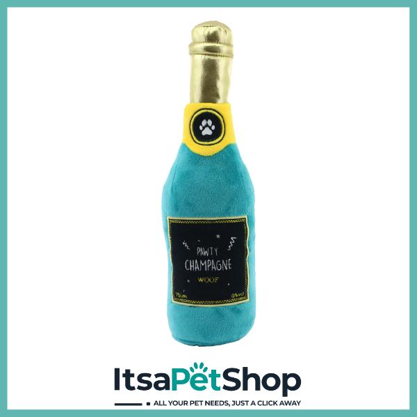 Pawty Champagne Dog Toy - Perfect for a Little Fetch Fun!