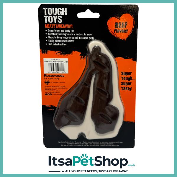Rosewood Tough Beef Bone Toy for Dogs