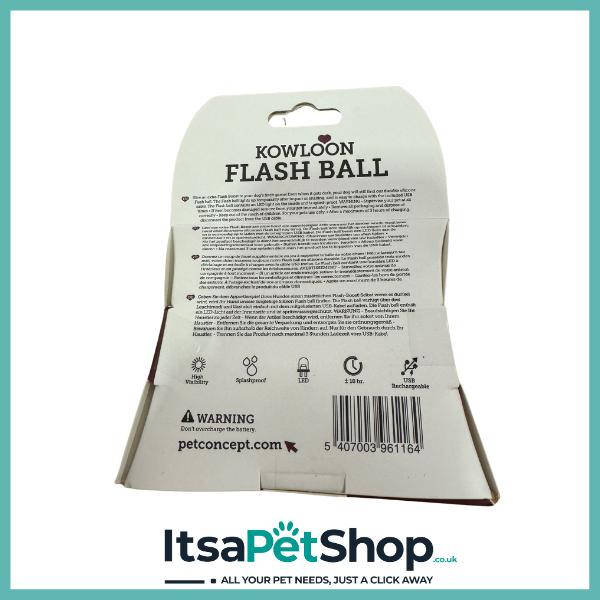 Kowloon Rechargeable Flash Ball for Dogs - Perfect for Pet Playtime