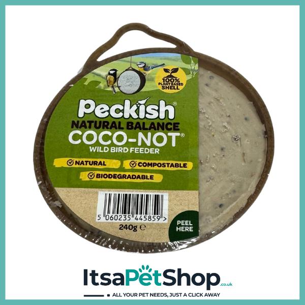 Peckish Natural Balance Coco-Not Wild Bird Feeder