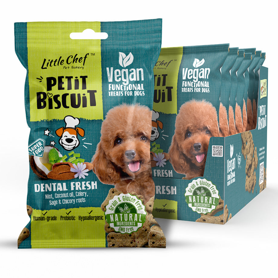 Vegan Natural Functional treat for dogs – Grain Free DENTAL FRESH